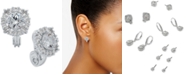 Anne Klein Crystal Stud E-Z Comfort Clip-on Earrings